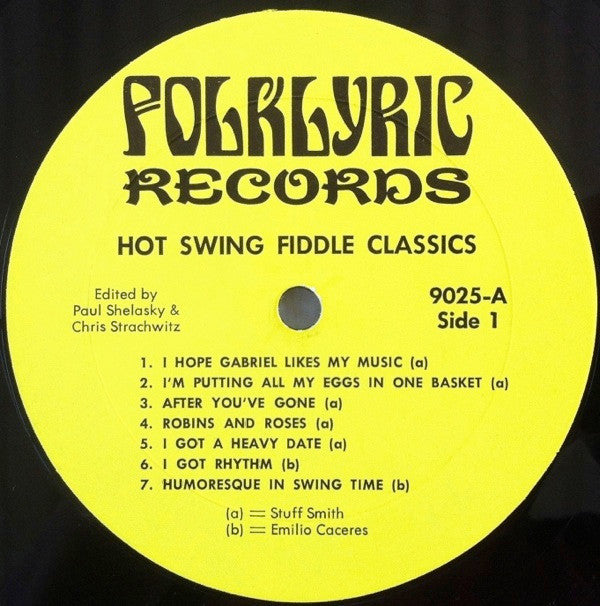 Stuff Smith, Emilio Caceres, Svend Asmussen : Hot Swing Fiddle Classics (1936-1943) (LP, Comp)