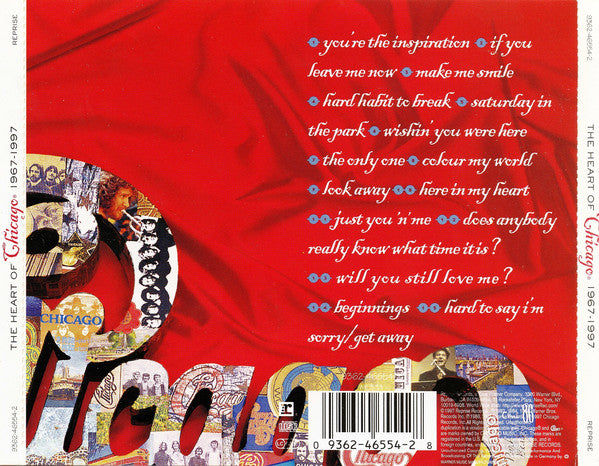 Chicago (2) : The Heart Of Chicago 1967-1997 (CD, Comp, RM)