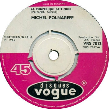 Michel Polnareff : La Poupée Qui Fait Non / Beatnik (7")