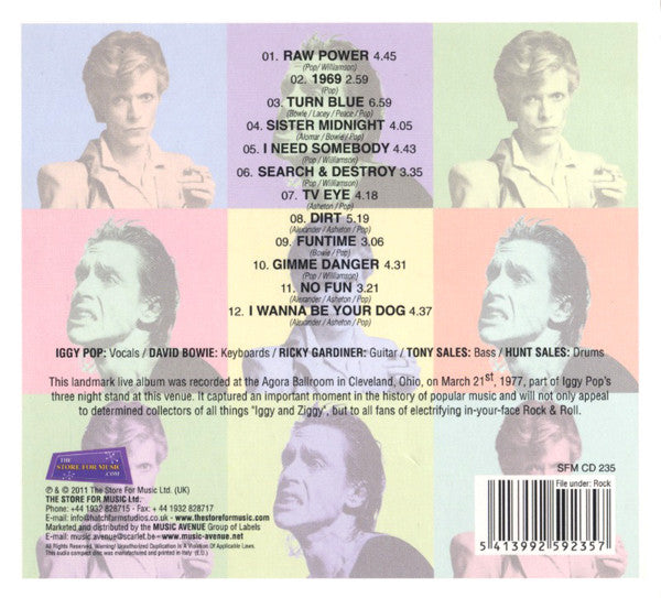 Iggy Pop & Ziggy (32) : Sister Midnight - Live At The Agora (CD, Album, Dig)