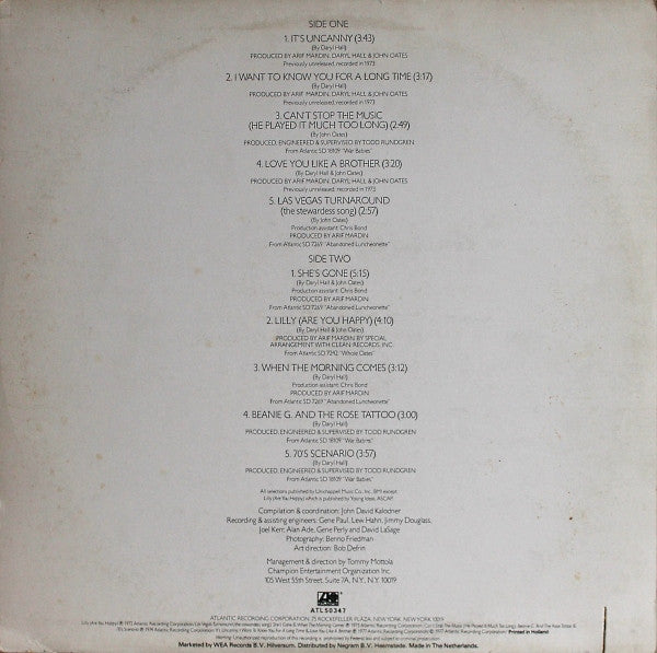 Daryl Hall & John Oates : No Goodbyes (LP, Comp)