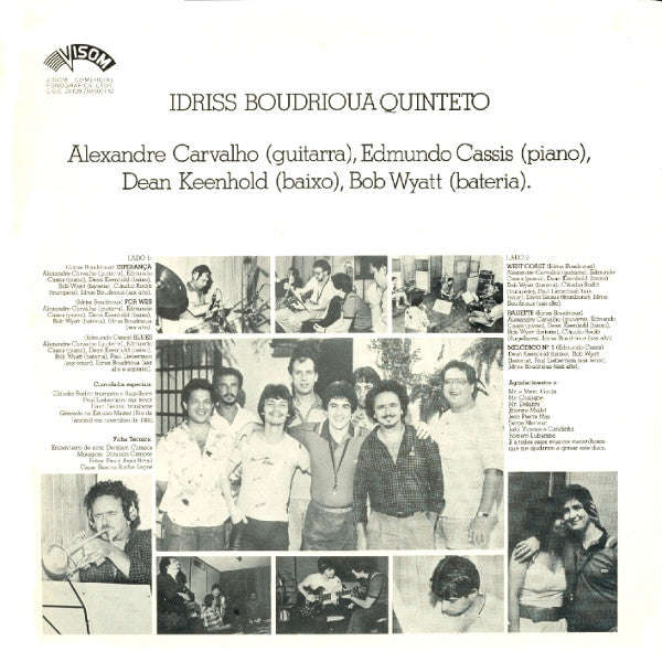 Idriss Boudrioua Quinteto : Esperança (LP, Album)