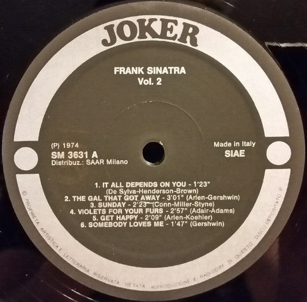 Frank Sinatra : Vol.2 (LP, Comp)