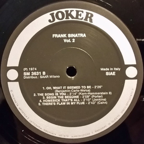 Frank Sinatra : Vol.2 (LP, Comp)
