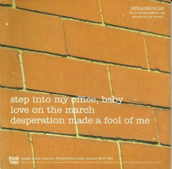 Belle & Sebastian : Step Into My Office, Baby (CD, Single, Promo)