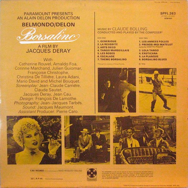 Claude Bolling : Borsalino (LP, Album)
