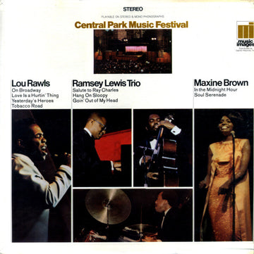 Lou Rawls / Maxine Brown / The Ramsey Lewis Trio : Central Park Music Festival (LP, Album)