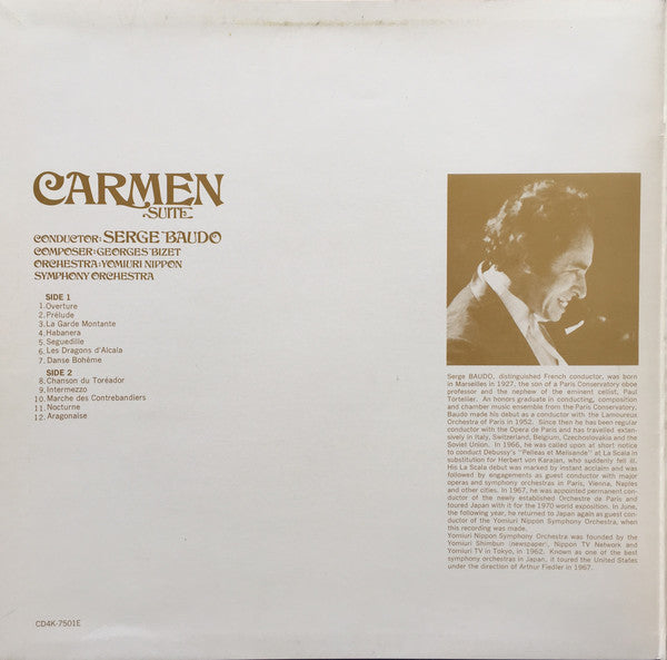 Georges Bizet : Carmen Suite (LP, Quad)