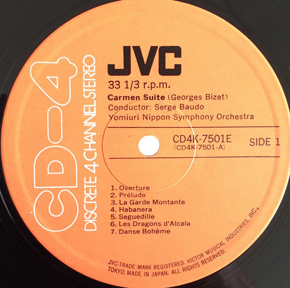 Georges Bizet : Carmen Suite (LP, Quad)