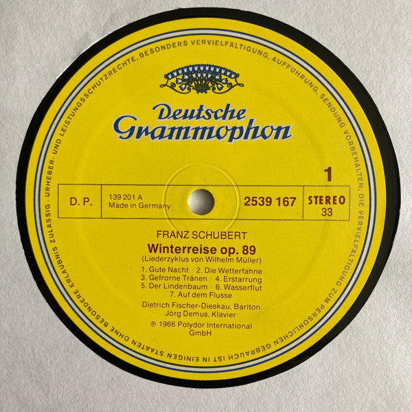 Franz Schubert - Dietrich Fischer-Dieskau, Jörg Demus : Winterreise • 6 Lieder (2xLP, Album, RE)
