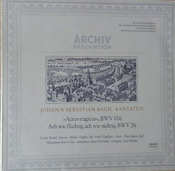 Johann Sebastian Bach : »Actus Tragicus«, BWV 106 / Ach Wie Flüchtig, Ach Wie Nichtig, BWV 26 (LP, Album)