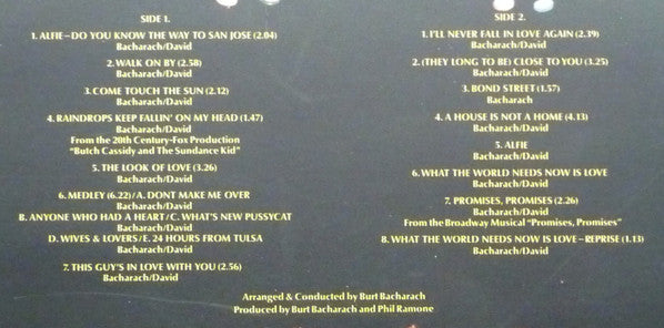 Burt Bacharach : In Concert (LP)