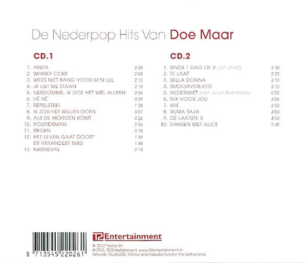 Doe Maar : De Nederpop Hits Van Doe Maar (2xCD, Comp)