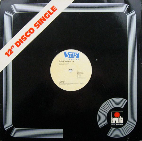 Justin Strauss : Think (About It) (12", Single, Gen)