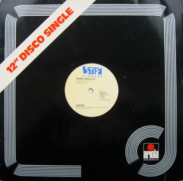 Justin Strauss : Think (About It) (12", Single, Gen)