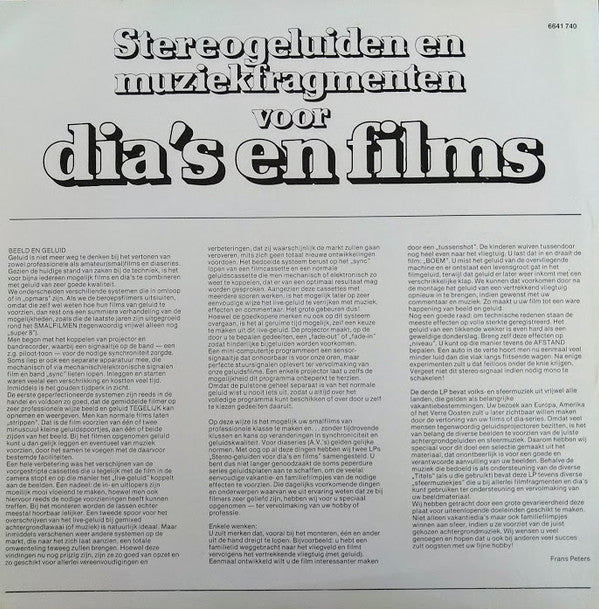 John Reids / Frans Peters : Stereogeluiden En Muziekfragmenten Voor Dia's En Films (3xLP, Comp + Box)