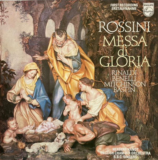 Gioacchino Rossini - Margherita Rinaldi, Ugo Benelli, John Mitchinson, Jules Bastin, Herbert Handt, English Chamber Orchestra, BBC Singers : Messa Di Gloria (LP)