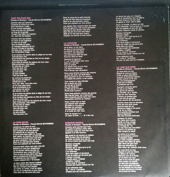 Claude-Michel Schönberg : Autant D'amour En Une Seule Fois (LP, Album)