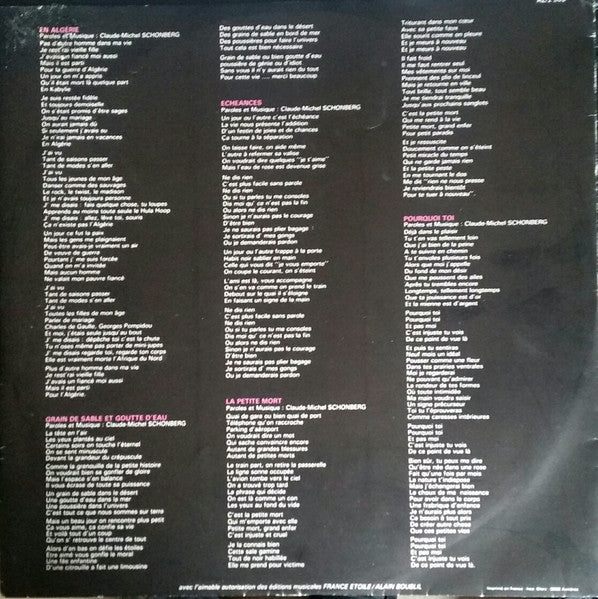 Claude-Michel Schönberg : Autant D'amour En Une Seule Fois (LP, Album)