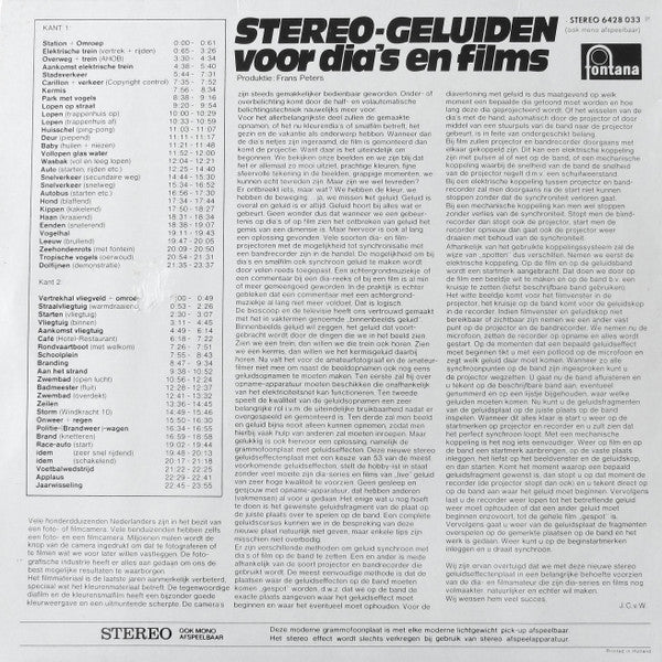 Frans Peters : Stereo Geluiden Voor Dia's En Films (LP, Album)