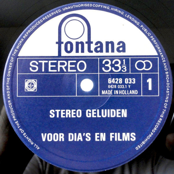 Frans Peters : Stereo Geluiden Voor Dia's En Films (LP, Album)