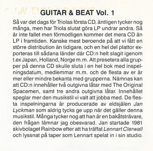 Various : Guitar & Beat Vol. 1 (CD, Comp)