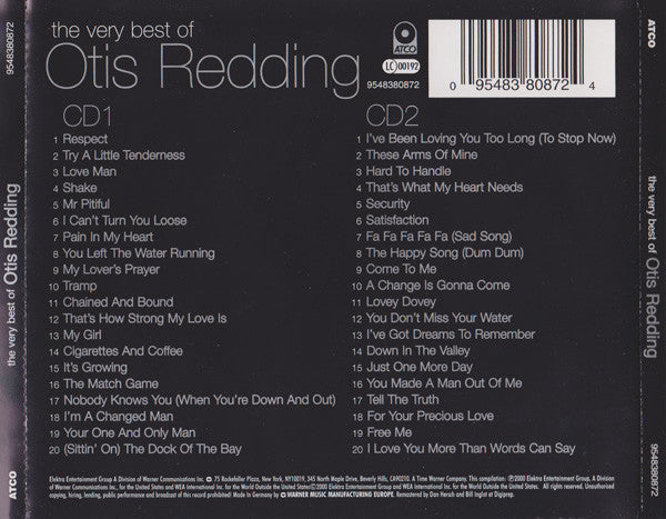 Otis Redding : The Very Best Of Otis Redding (2xCD, Comp)