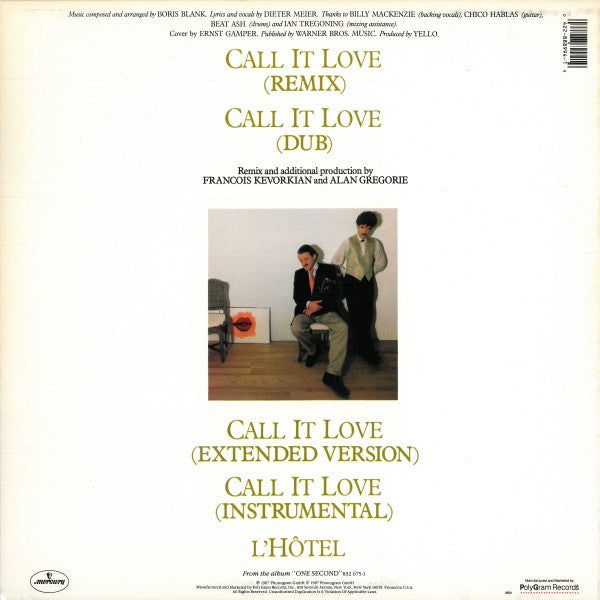Yello : Call It Love (12", Single)