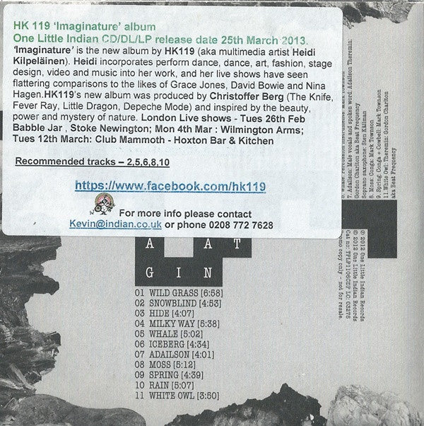 HK119 : Imaginature (CD, Album, Promo)