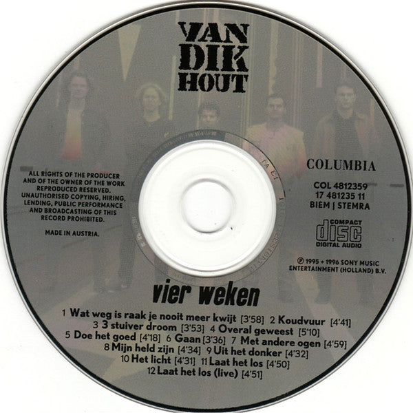 Van Dik Hout : Vier Weken (CD, Album)