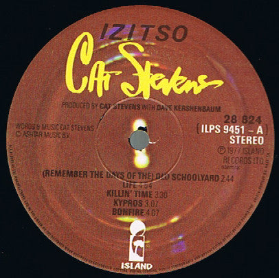 Cat Stevens : Izitso (LP, Album, Gat)