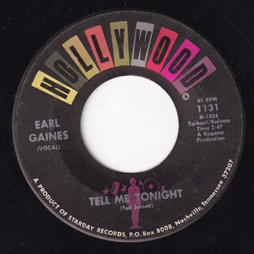 Earl Gaines : Tell Me Tonight / Three Wishes (7")