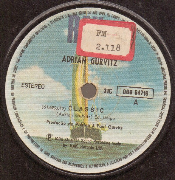 Adrian Gurvitz : Classic (7", Single)