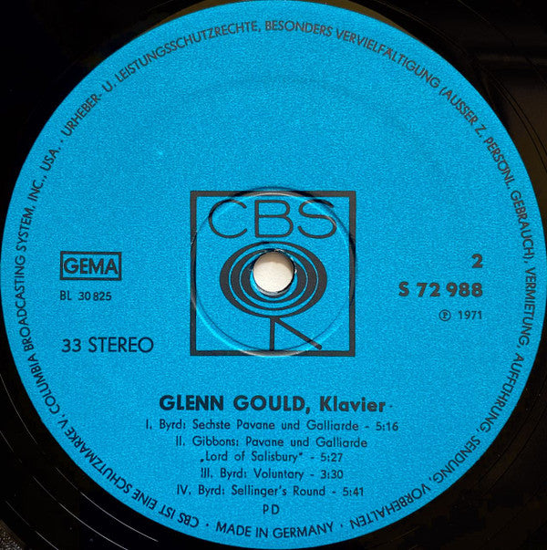 Glenn Gould - William Byrde* / Orlando Gibbons : A Consort Of Musicke Bye William Byrde And Orlando Gibbons (LP, Album)