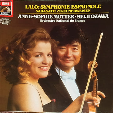 Édouard Lalo, Pablo de Sarasate, Anne-Sophie Mutter • Seiji Ozawa / Orchestre National de France : Symphonie Espagnole • Zigeunerweisen (LP)