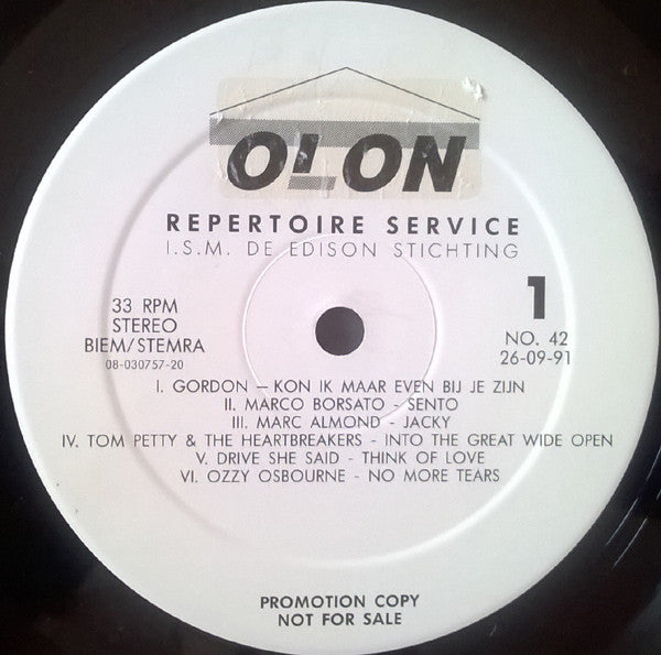 Various : Repertoire Service No. 42 (LP, Comp, Promo)