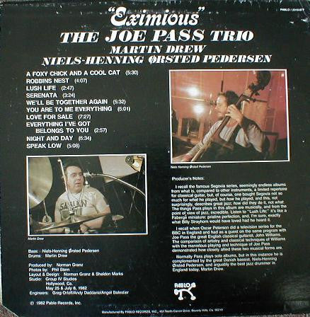 The Joe Pass Trio : Eximious (LP)