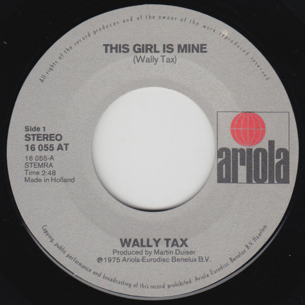 Wally Tax : This Girl Is Mine  (7", Single)