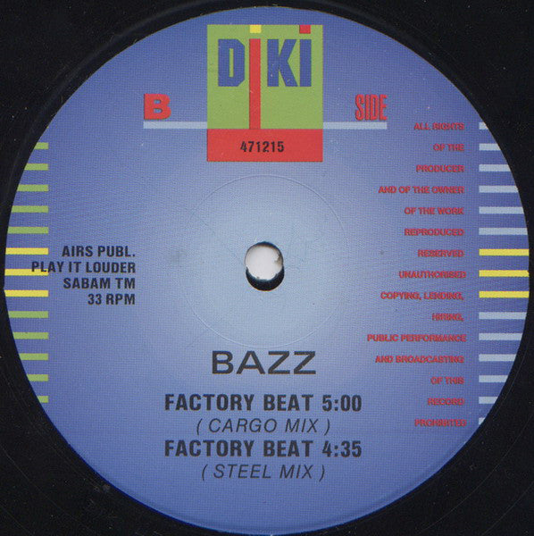 Bazz : Factory Beat (12", Die)