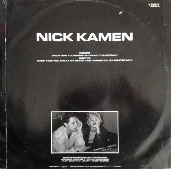 Nick Kamen : Each Time You Break My Heart (Dance Mix) (12", PRS)