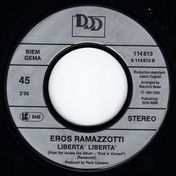 Eros Ramazzotti : Ancora Vita (7", Single)