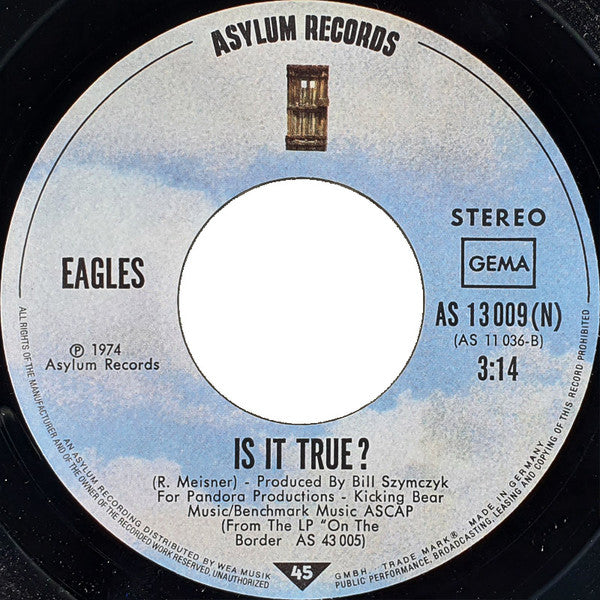 Eagles : Already Gone (7", Single)