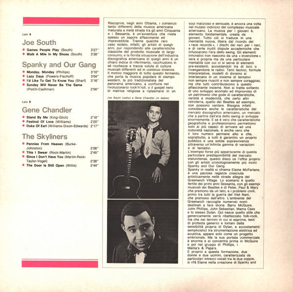Joe South / Spanky & Our Gang / Gene Chandler / The Skyliners : Joe South / Spanky And Our Gang / Gene Chandler / The Skyliners (LP, Comp)