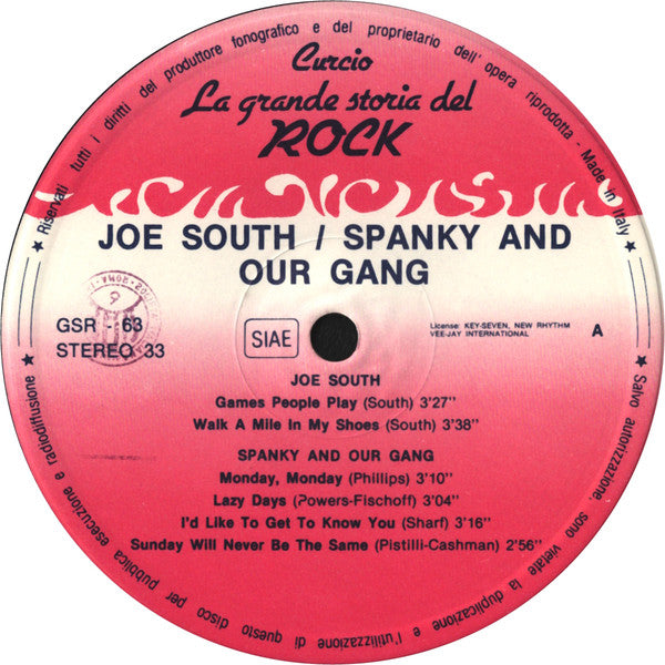 Joe South / Spanky & Our Gang / Gene Chandler / The Skyliners : Joe South / Spanky And Our Gang / Gene Chandler / The Skyliners (LP, Comp)
