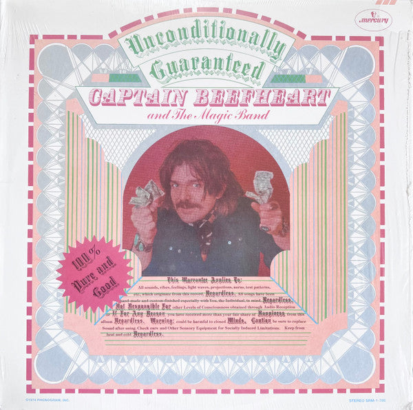 Captain Beefheart And The Magic Band : Unconditionally Guaranteed (LP, Album, RE)