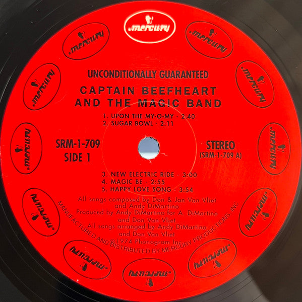Captain Beefheart And The Magic Band : Unconditionally Guaranteed (LP, Album, RE)