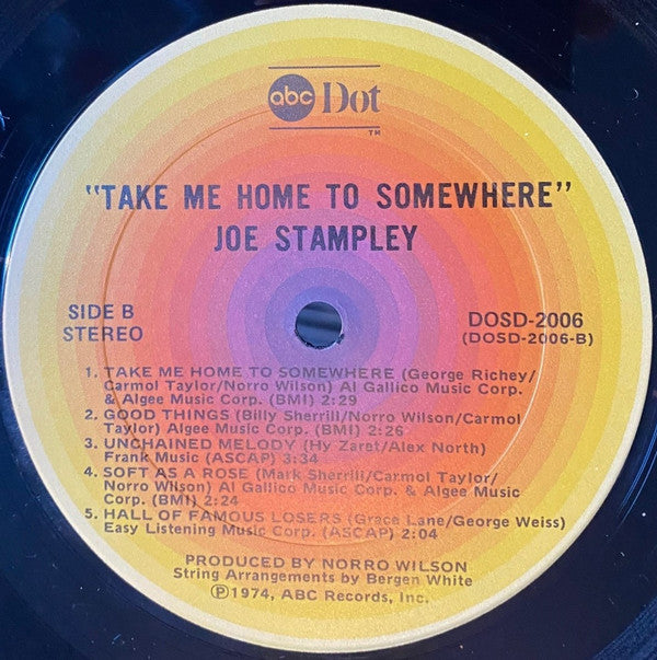 Joe Stampley : Take Me Home To Somewhere (LP, Album)