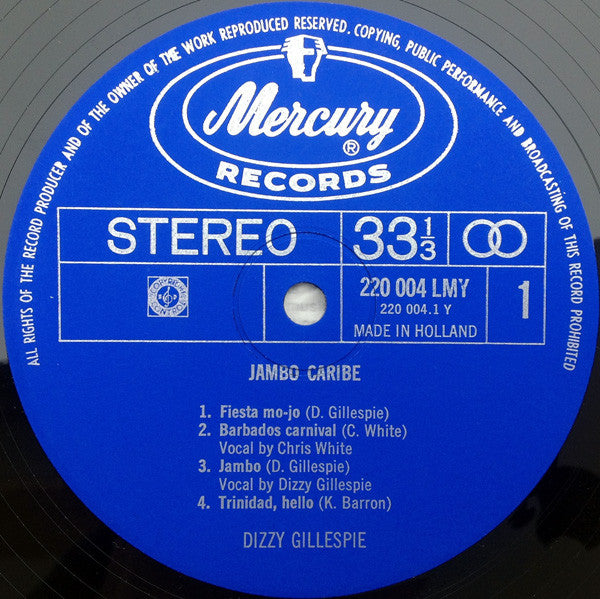 Dizzy Gillespie : Jambo Caribe (LP, Album)