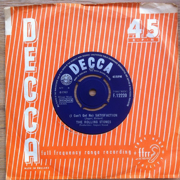 The Rolling Stones : (I Can't Get No) Satisfaction (7", Single)