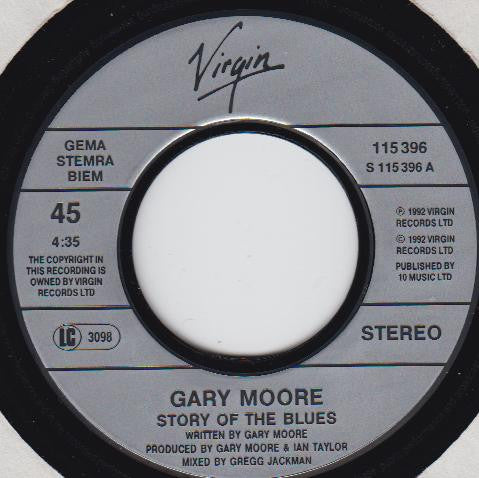 Gary Moore : Story Of The Blues (7", Single)